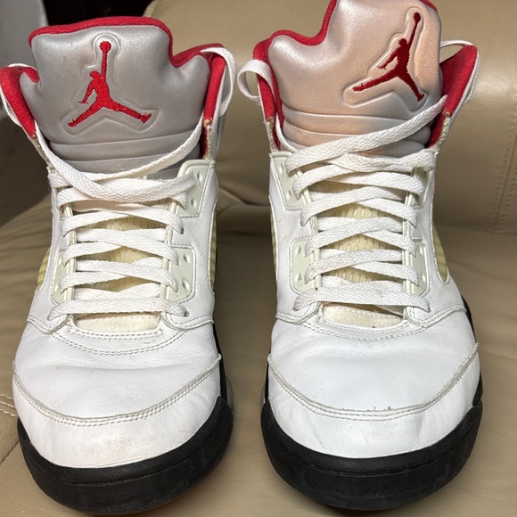 OG Air Jordan five. Fire Red Sneakers - Picture 2 of 5
